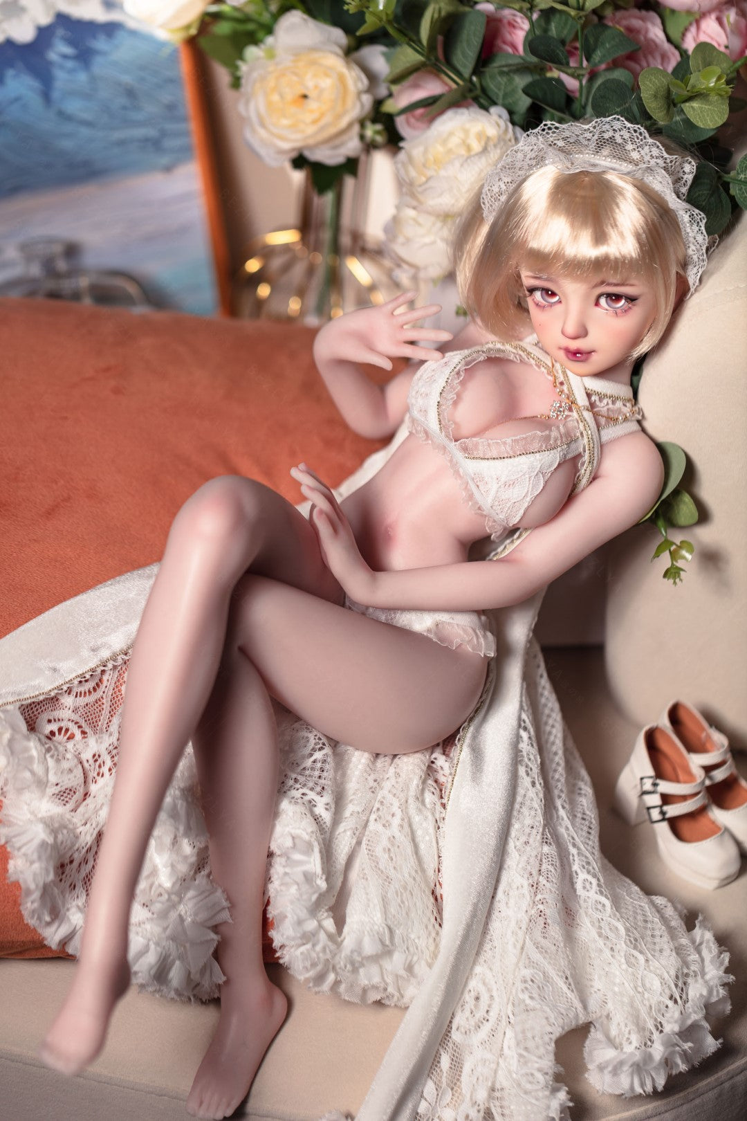 Aprikose sexpuppe (Bezlya Doll 62cm E-cup 2.2 Silikon)