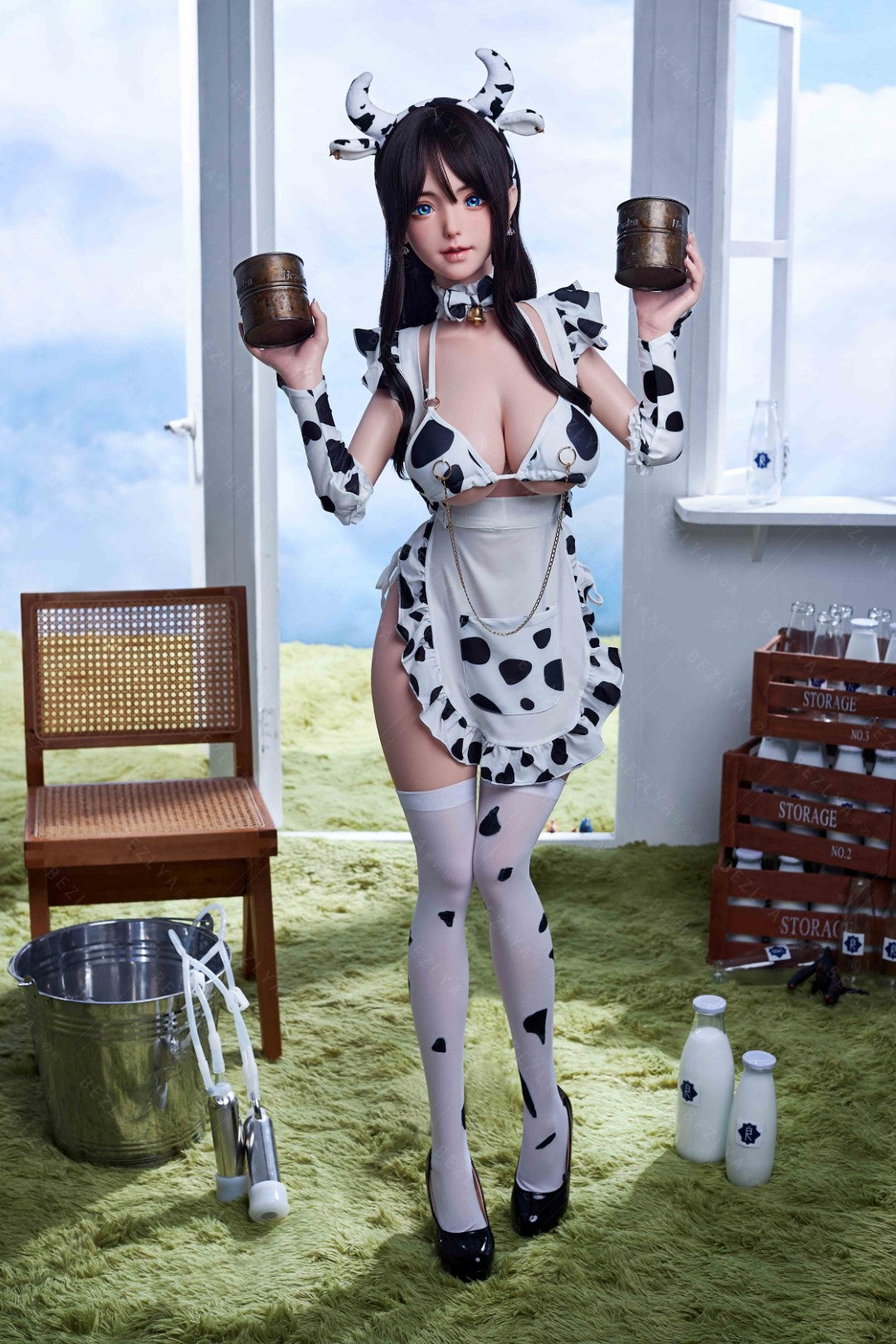 Pisum poupée sexuelle (Bezlya Doll 145 cm F-cup 2.2CF Silicone)