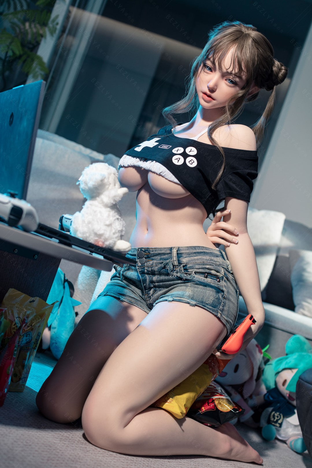 Campanula-sekspop (Bezlya Doll 155 cm E-cup 2.2CF siliconen)