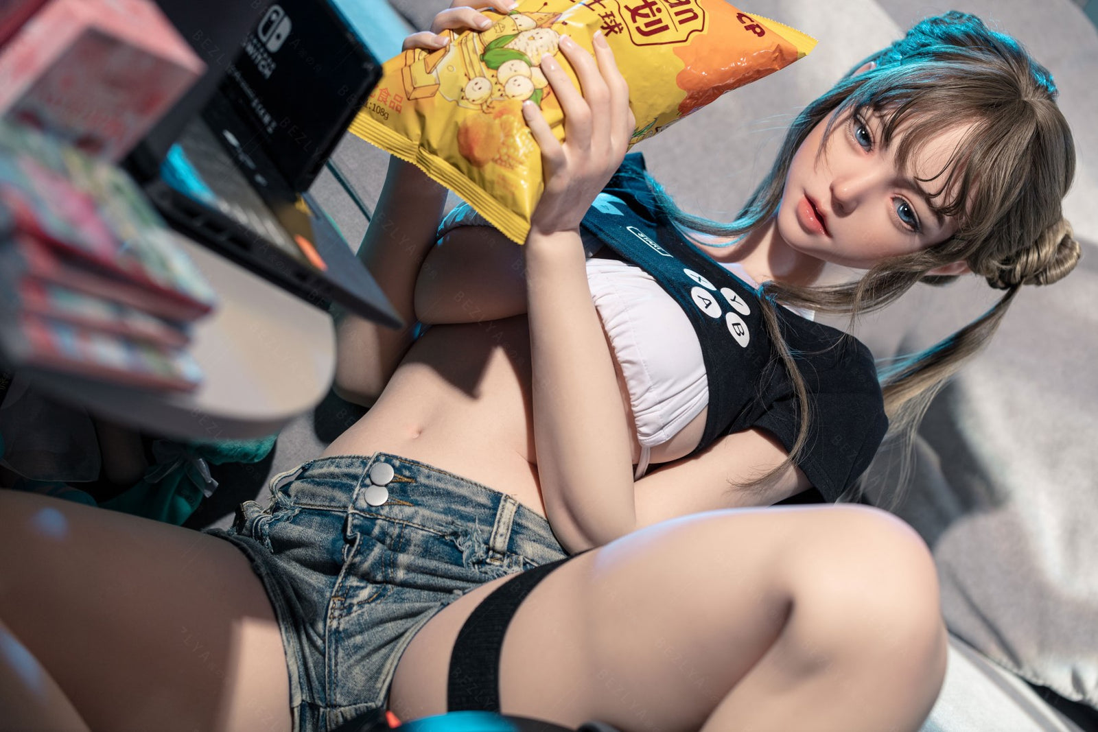 Campanula-sekspop (Bezlya Doll 155 cm E-cup 2.2CF siliconen)