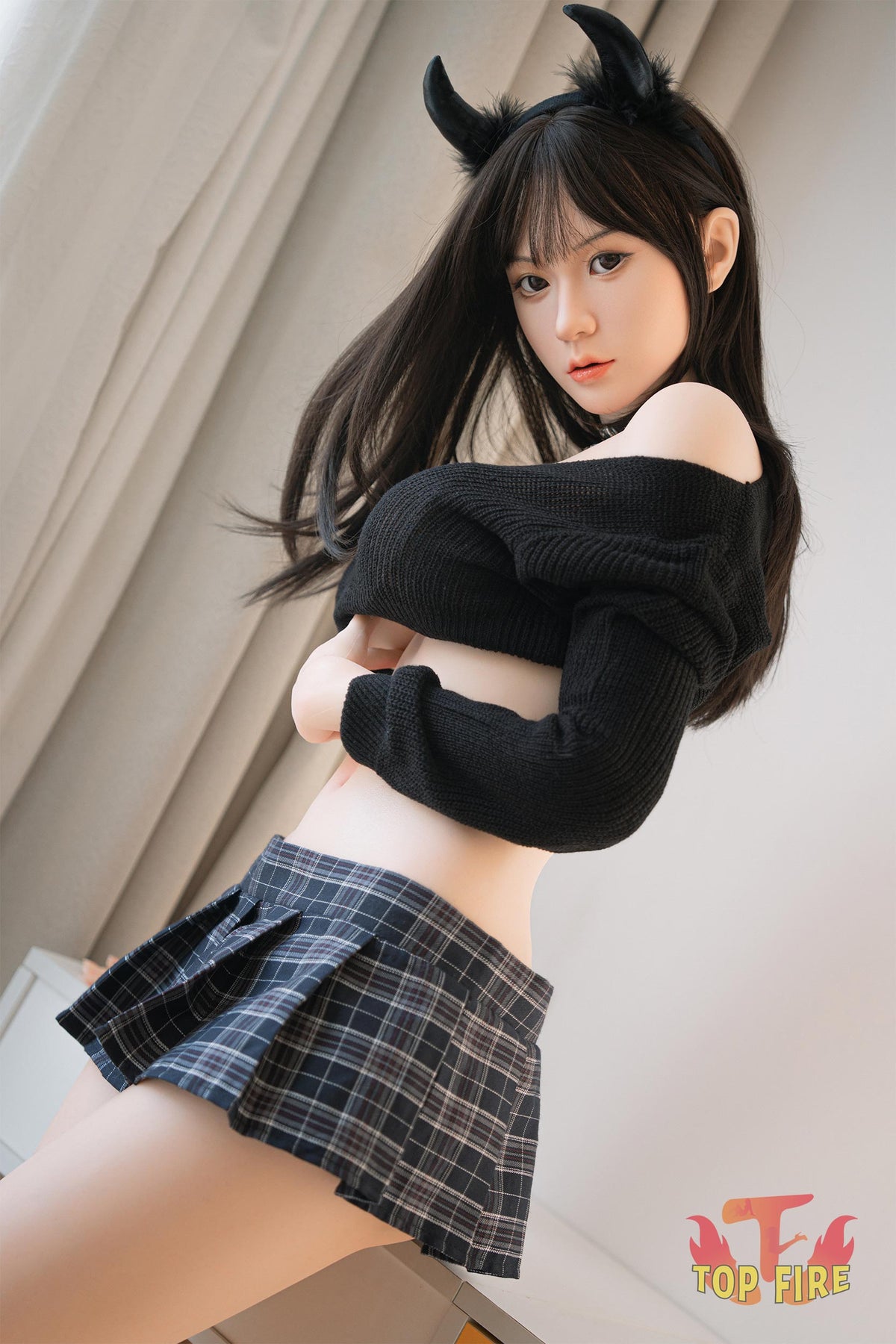 Anne poupée sexuelle (Top Fire Doll 158cm bonnet D T10 Silicone)