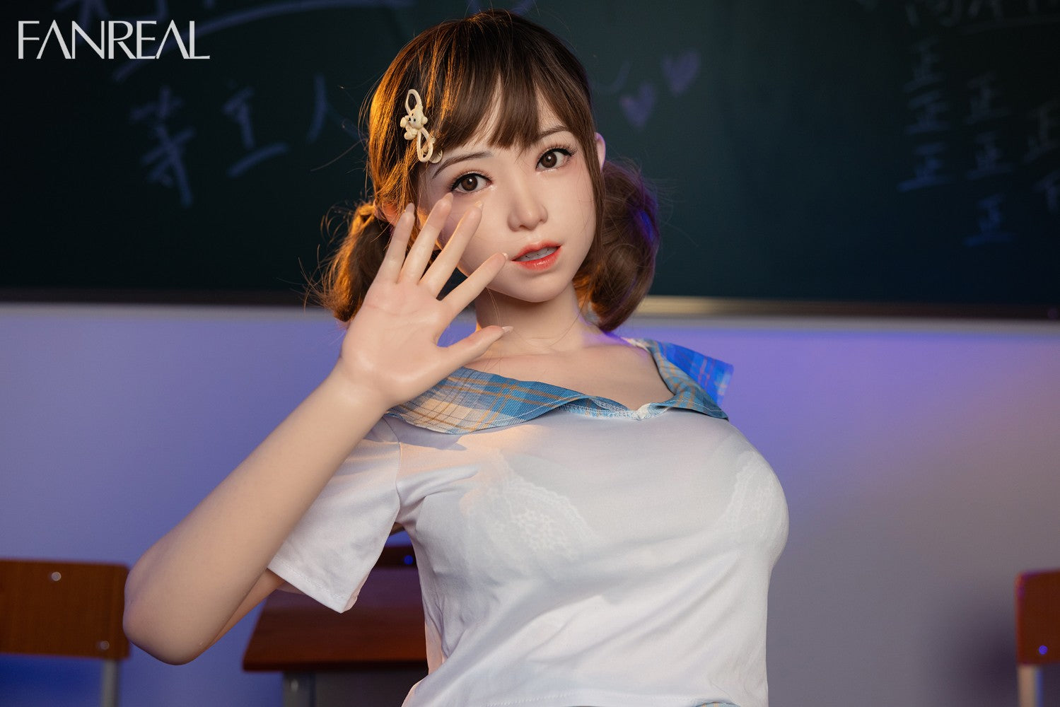 MO poupée sexuelle (FanReal Doll Silicone F-Cup de 155 cm)