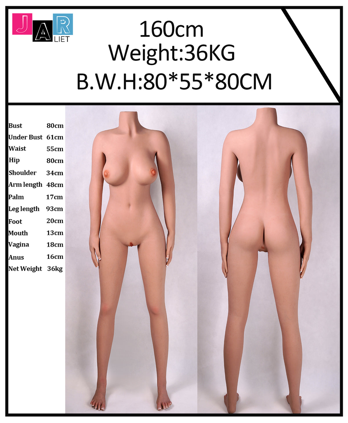 Hélène poupée sexuelle (Jarliet Bonnet D 160 cm TPE+Silicone)