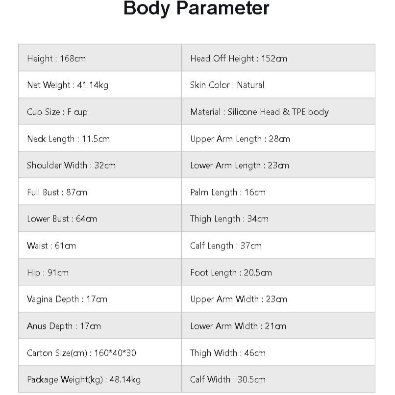 Elara-B poupée sexuelle (LilyDoll Bonnet F 168 cm #LD001 TPE+Silicone)