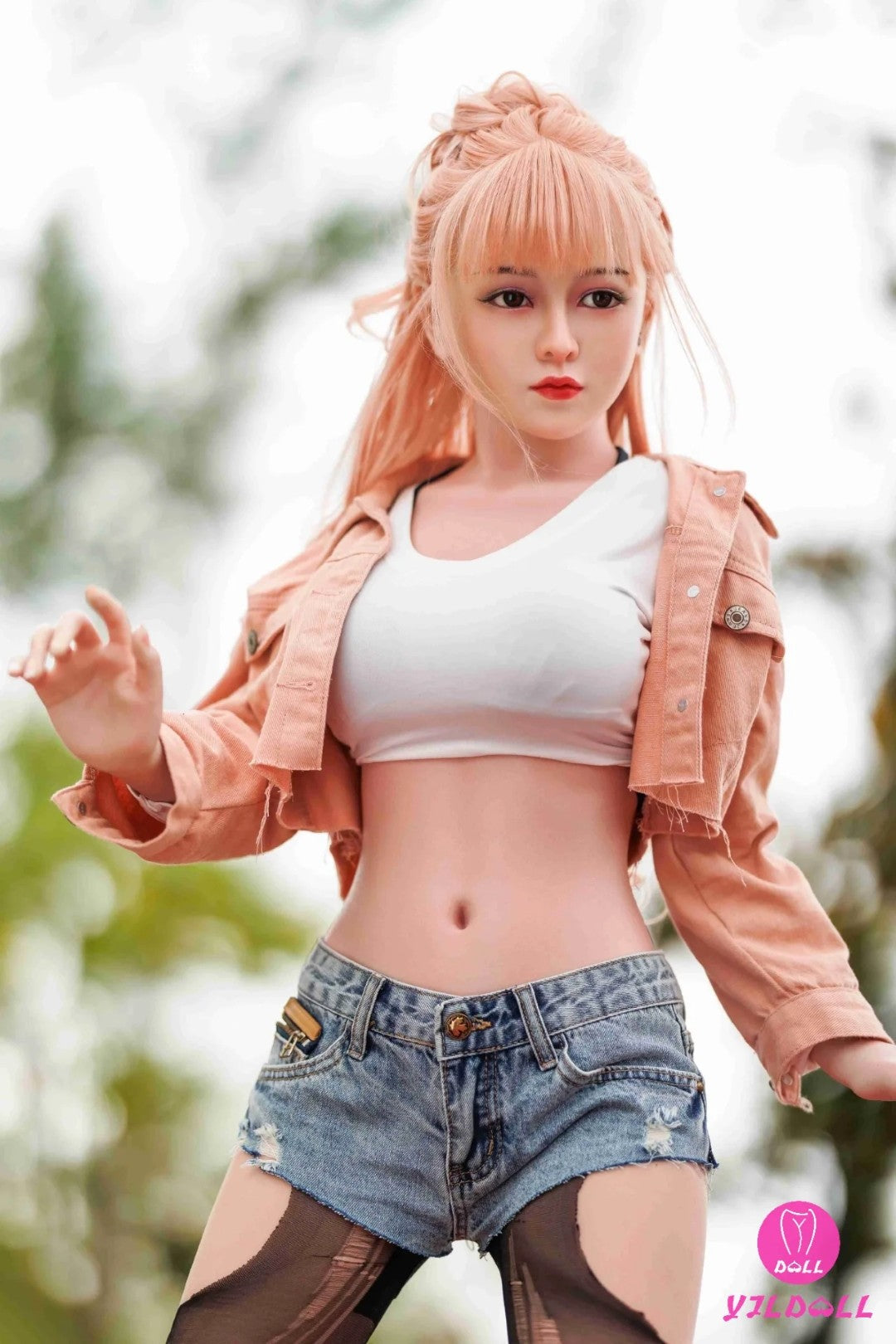 Ansley sekspop (YJL Doll 148 cm D-cup #369 TPE+siliconen)