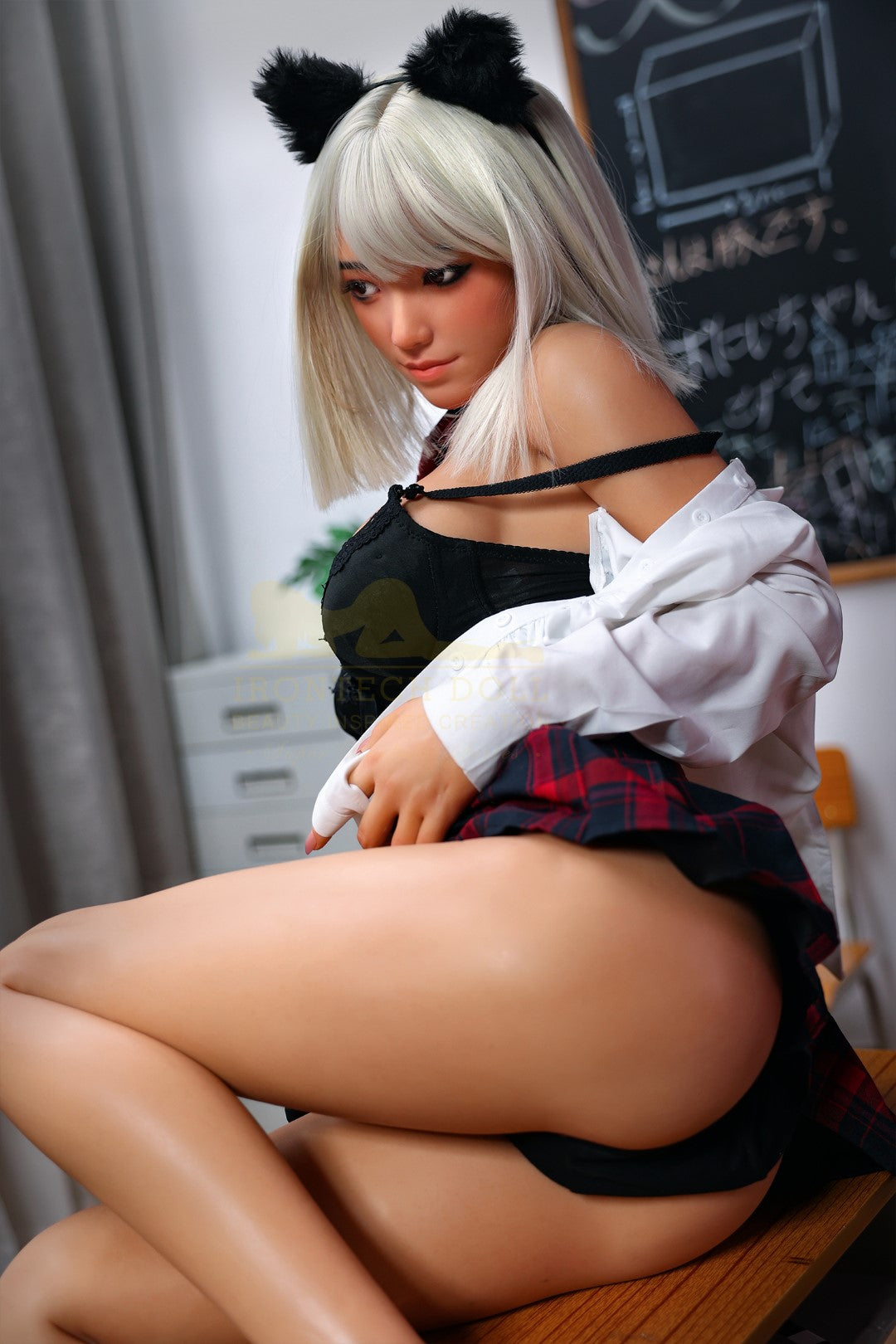 Sylvia-sekspop (Irontech Doll 167 cm E-cup S43 siliconen)