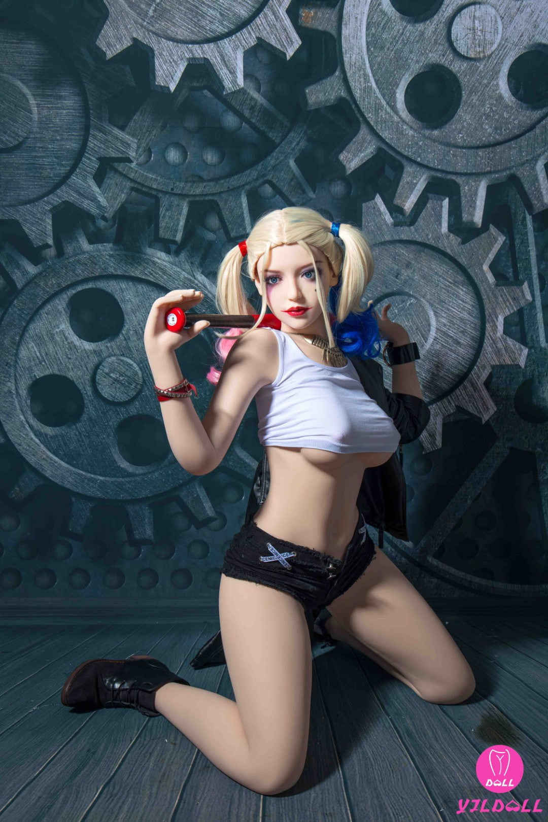 Harley Quinn-sekspop (YJL Doll 168 cm C-cup #31 TPE)