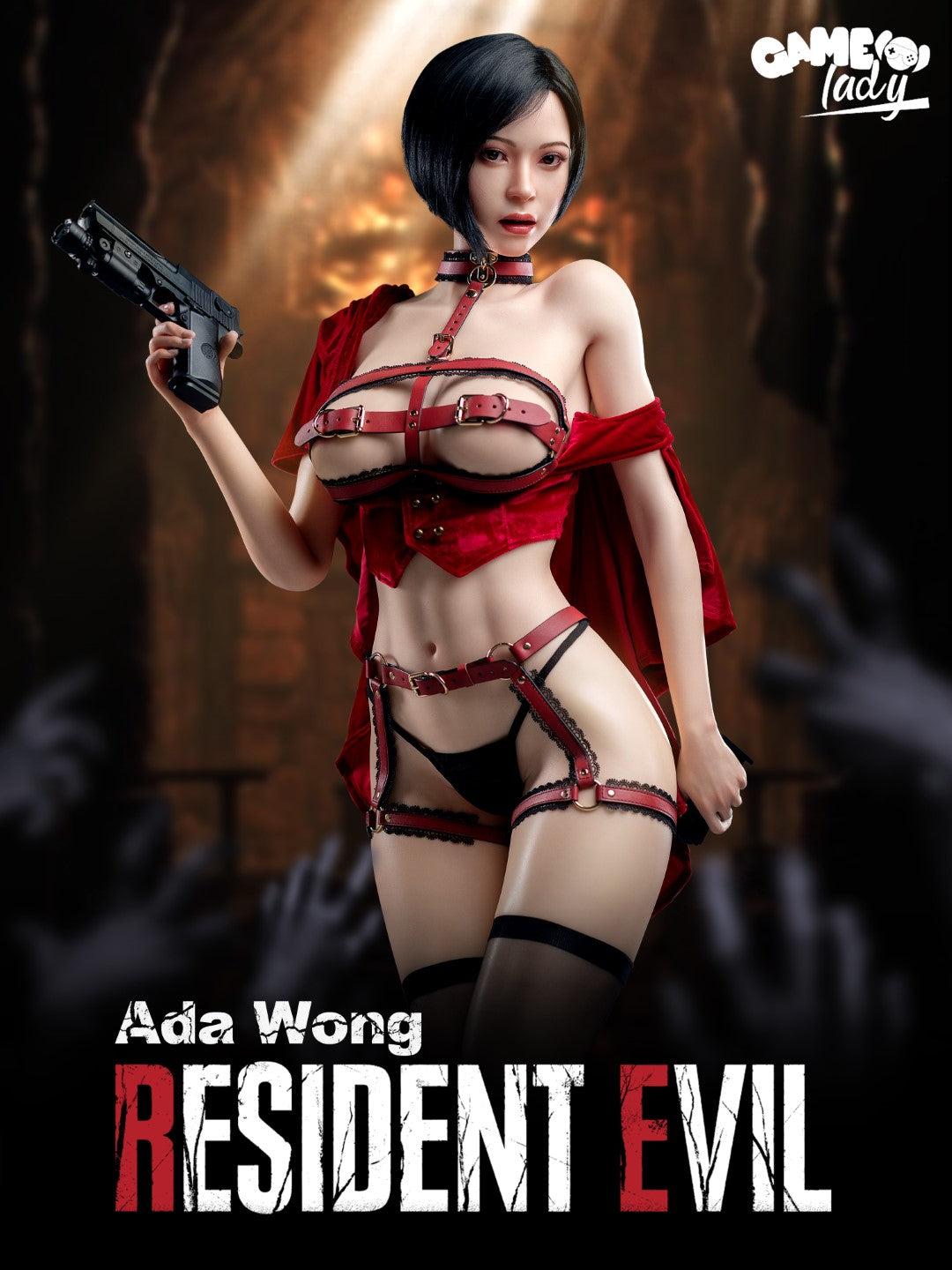Ada Wong-sekspop (Game Lady 171 cm G-Cup nr. 21 siliconen)