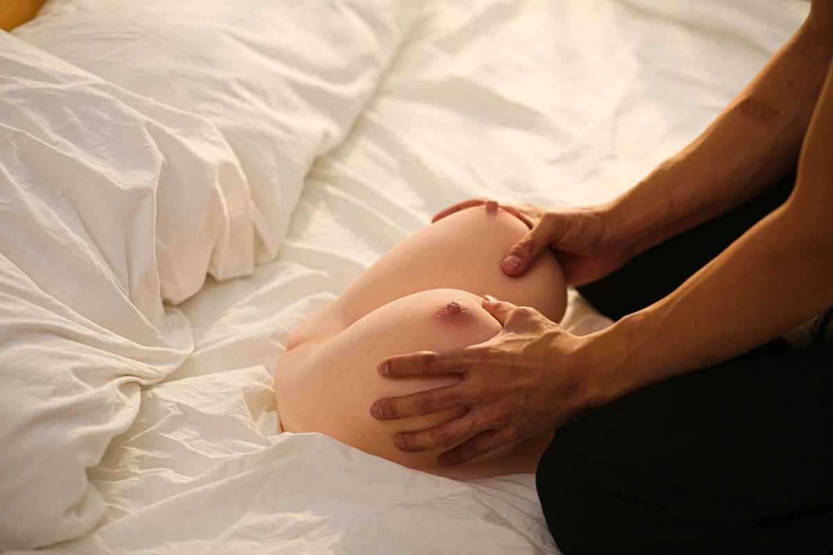 Borst (L) Torso sekspop (Climax Doll Pro F-cup siliconen)