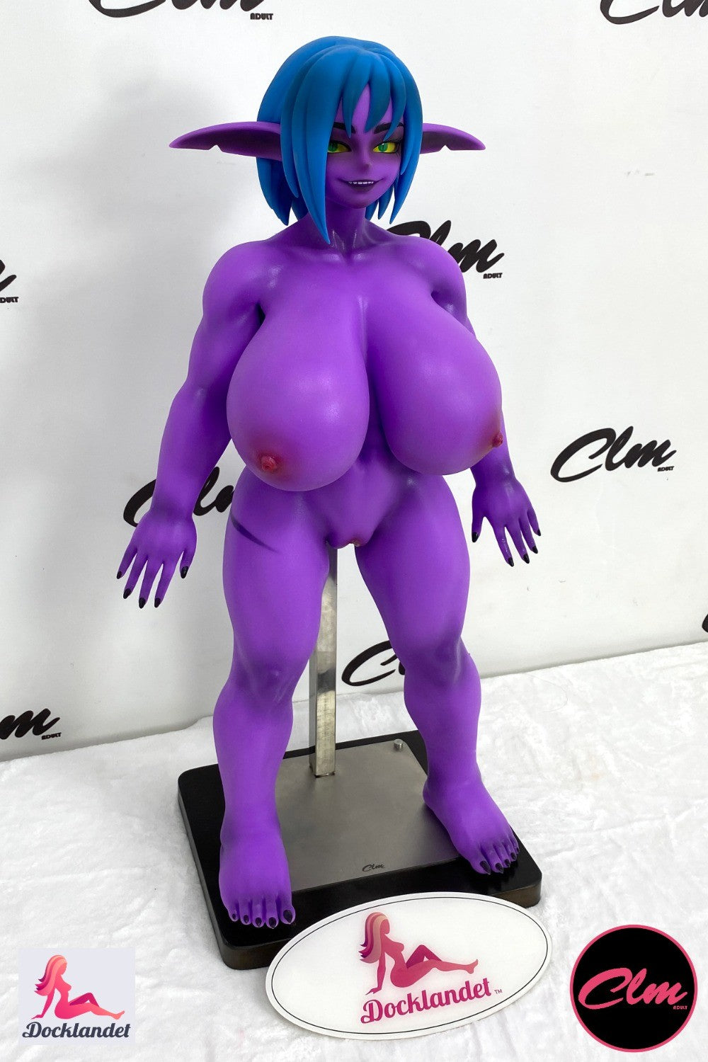 Zarga Night Elf Sexdocka (Climax Doll Mini 70cm V-kupa Silikon)