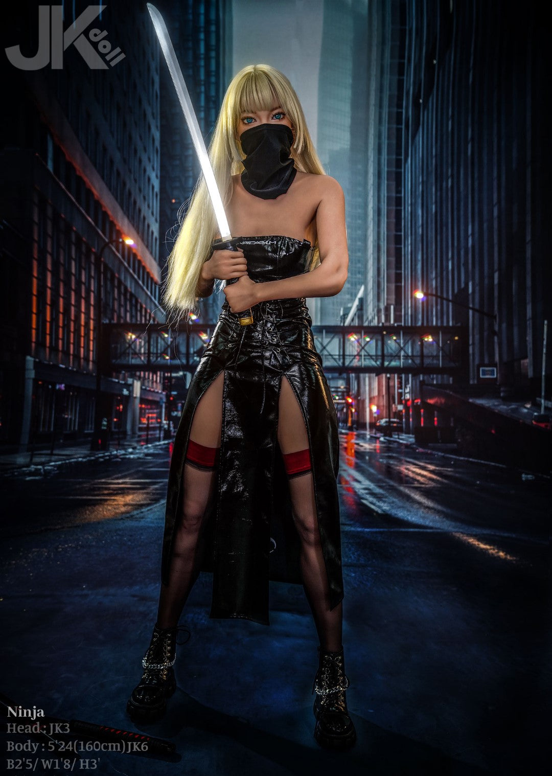 Ninja poupée sexuelle (JK-Doll Bonnet D 160 cm JK3 TPE)