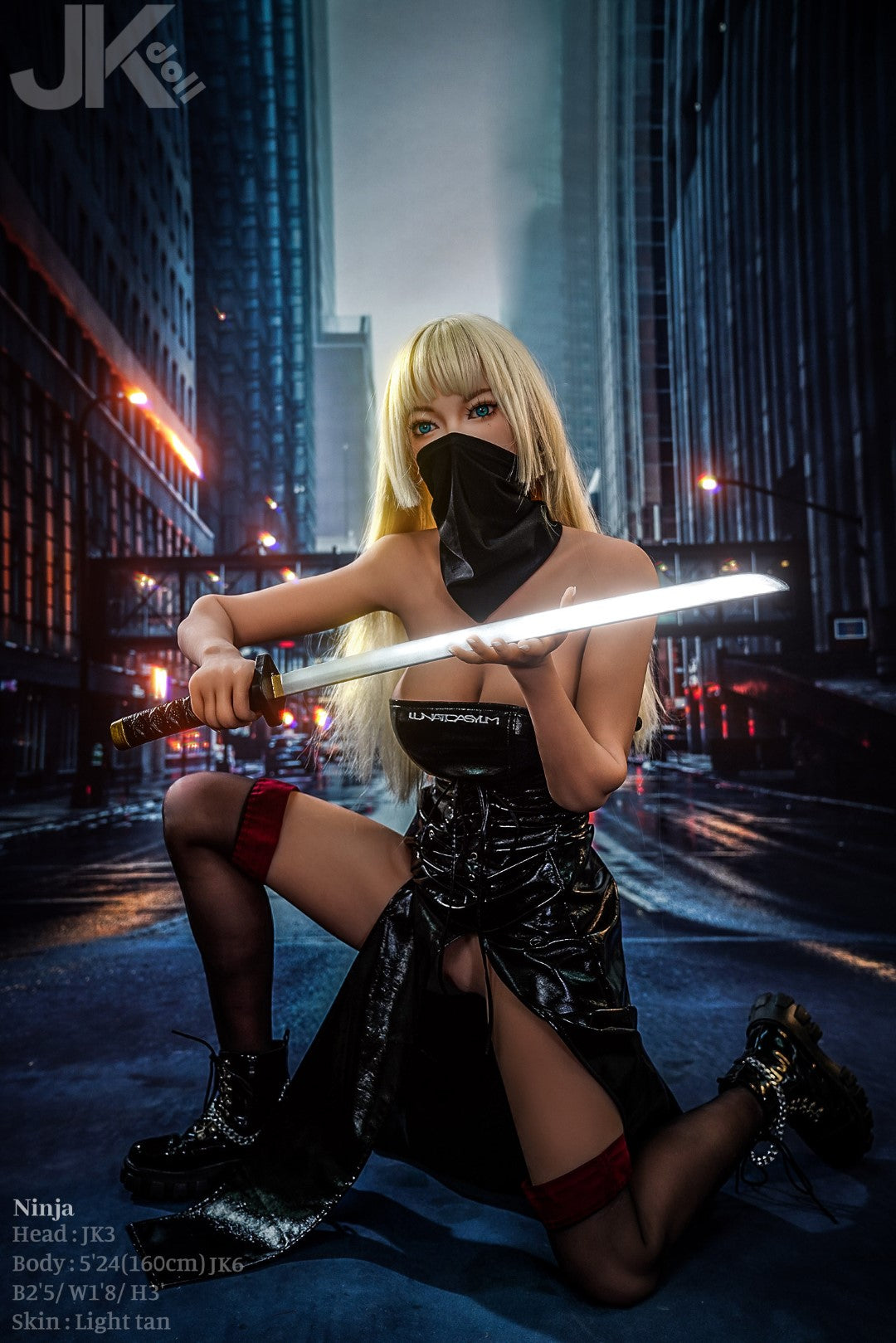 Ninja poupée sexuelle (JK-Doll Bonnet D 160 cm JK3 TPE)