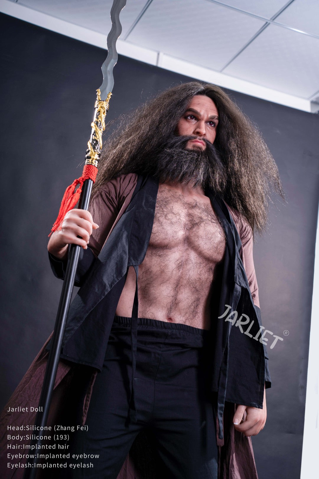 Männlich sexpuppe Zhang Fei aus Jarliet – 193 cm große realistische Puppe mit Muskelkörper