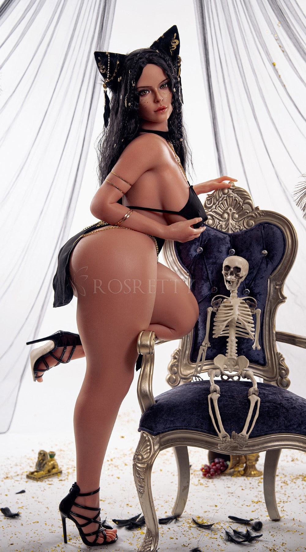 Hebbe-sekspop (Rosretty Doll 156 cm D-cup #S17 siliconen)