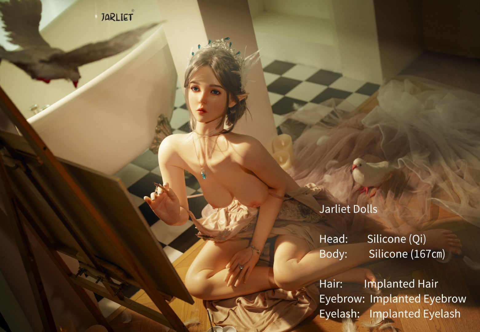 Qi poupée sexuelle (Jarliet 167 cm (bonnet B en silicone)