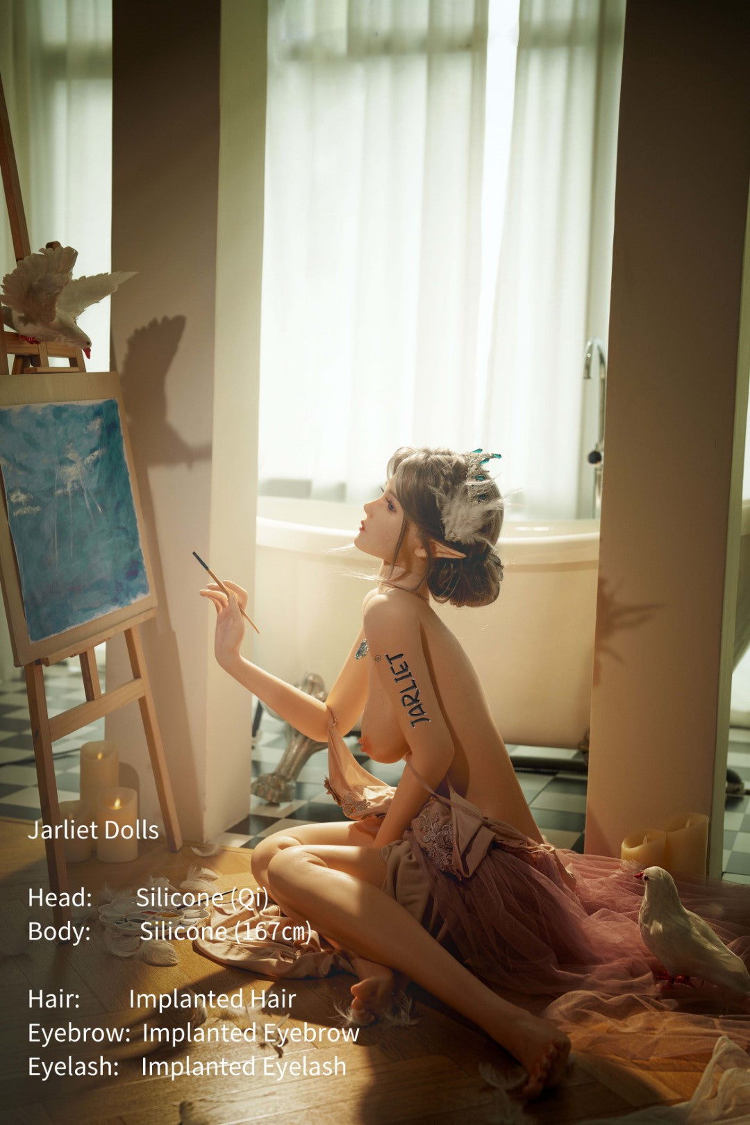 Qi poupée sexuelle (Jarliet 167 cm (bonnet B en silicone)