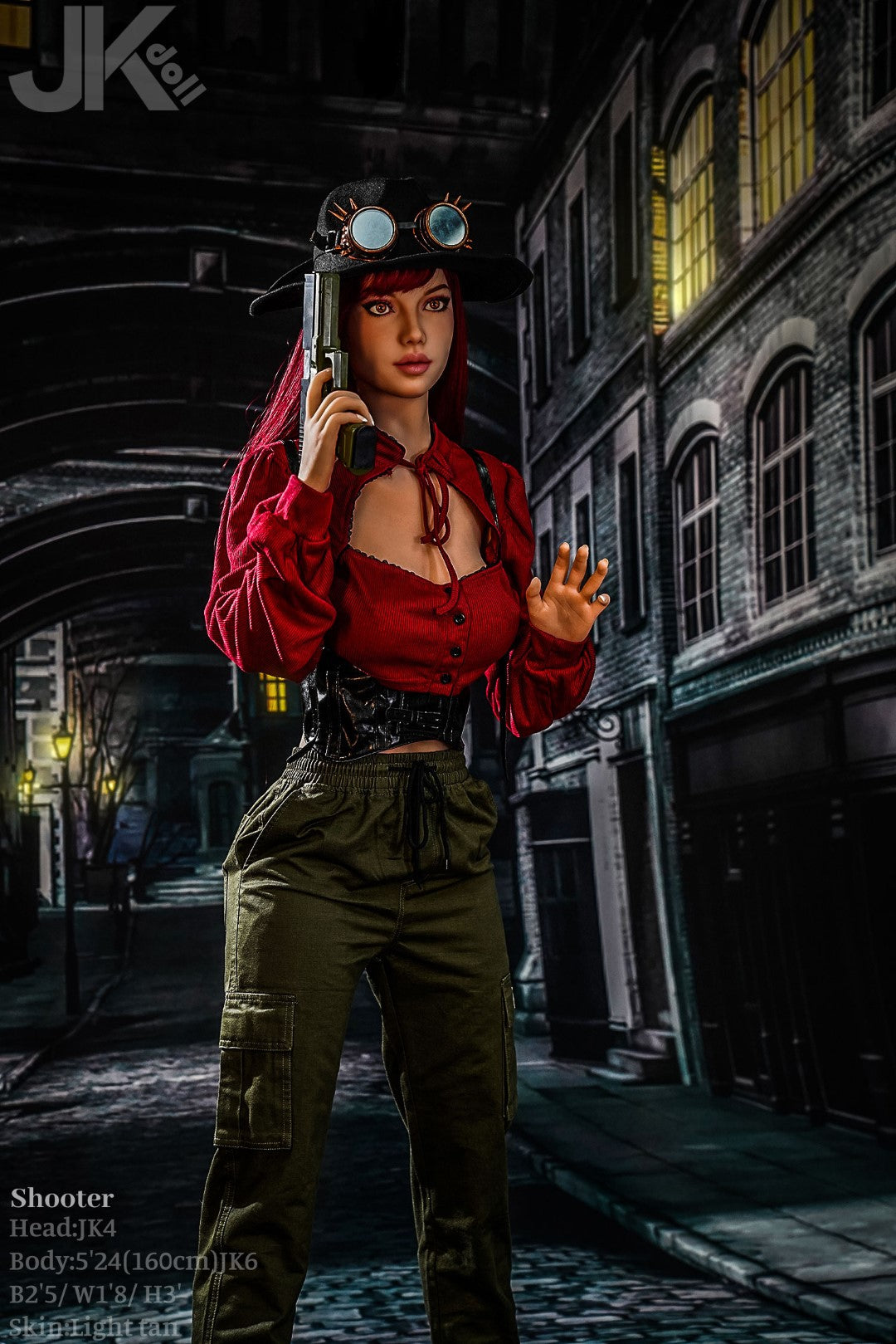 Tireur poupée sexuelle (JK-Doll Bonnet D 160 cm JK4 TPE)