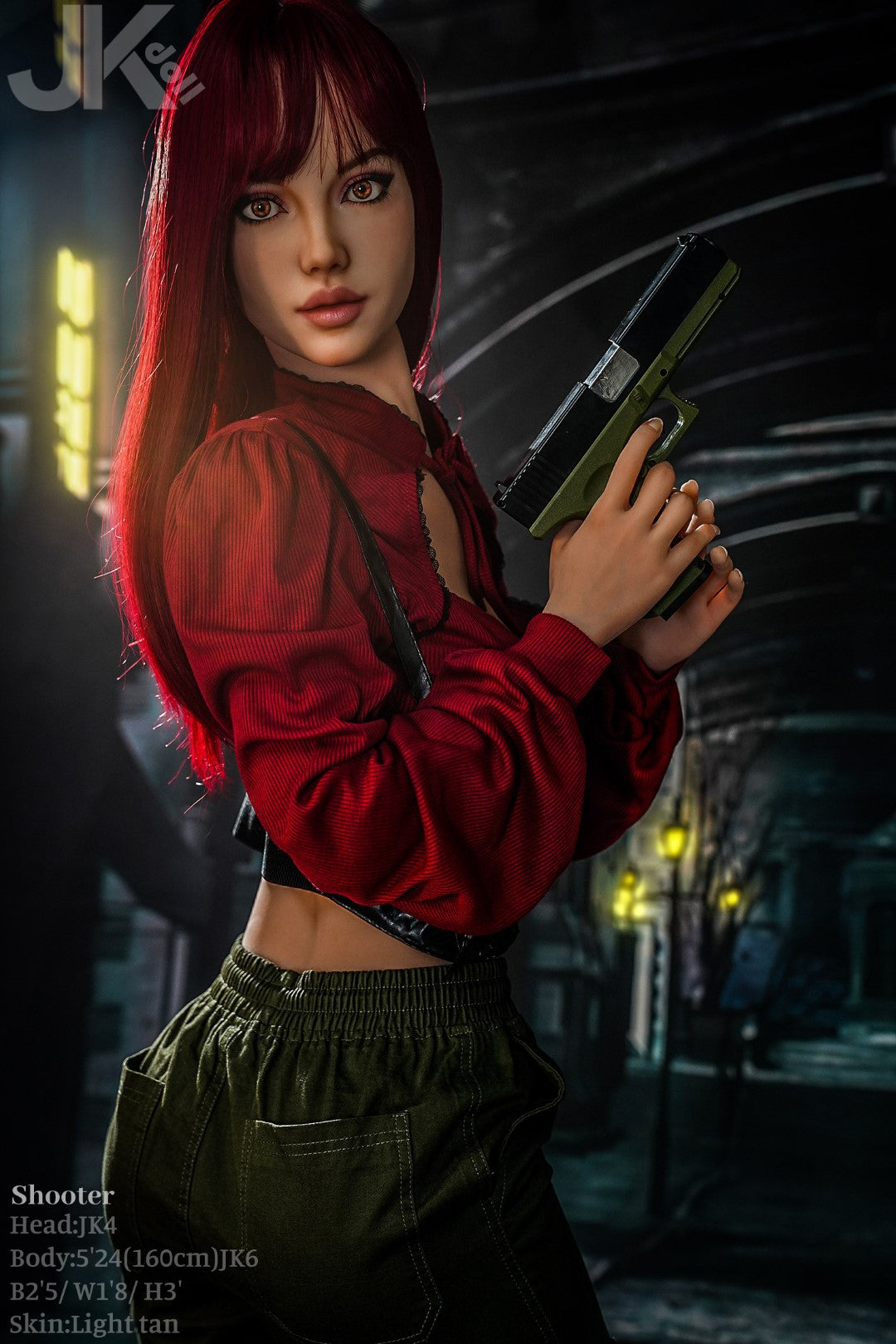 Tireur poupée sexuelle (JK-Doll Bonnet D 160 cm JK4 TPE)