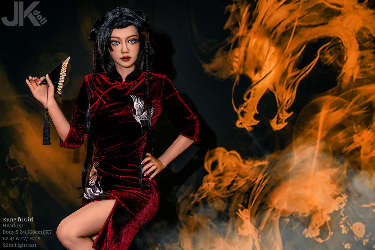 Ku Fung Fille poupée sexuelle (JK-Doll Bonnet D 160 cm JK1 TPE)