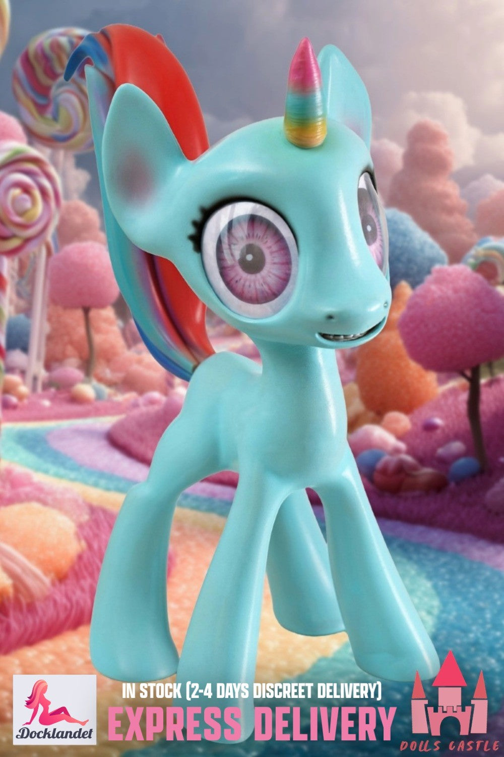 Ponys sexpuppe (Dolls Castle 46cm Silikon) EXPRESS