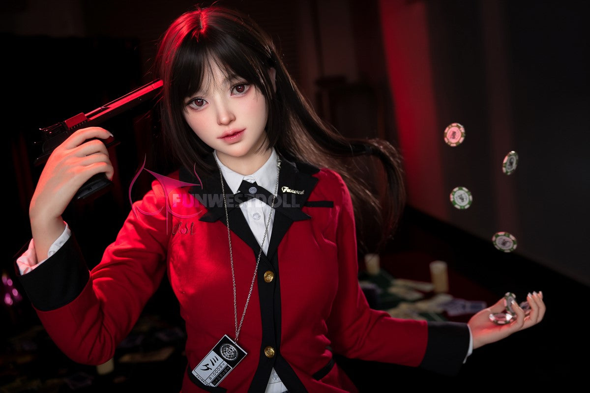 Yumeko Jabami poupée sexuelle (FunWest Doll 159cm a-t-cup # 038s Silicone)
