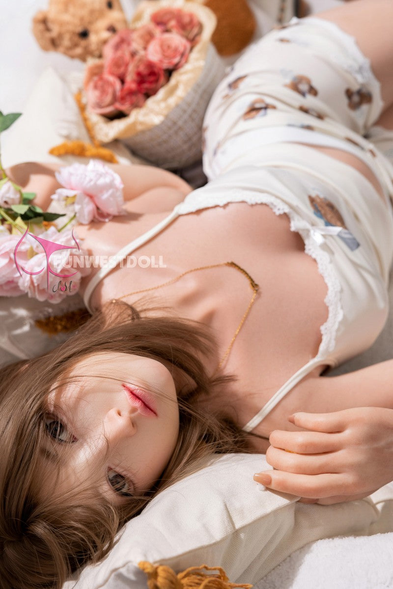 Amy poupée sexuelle (FunWest Doll 159cm Bonnet A #041S Silicone)