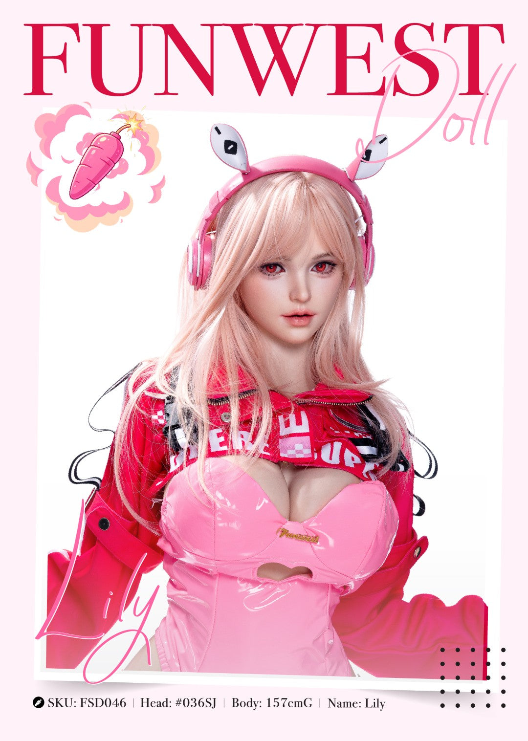 Lilie sexpuppe (FunWest Doll 157cm G-cup #036SJ RST Silikon)