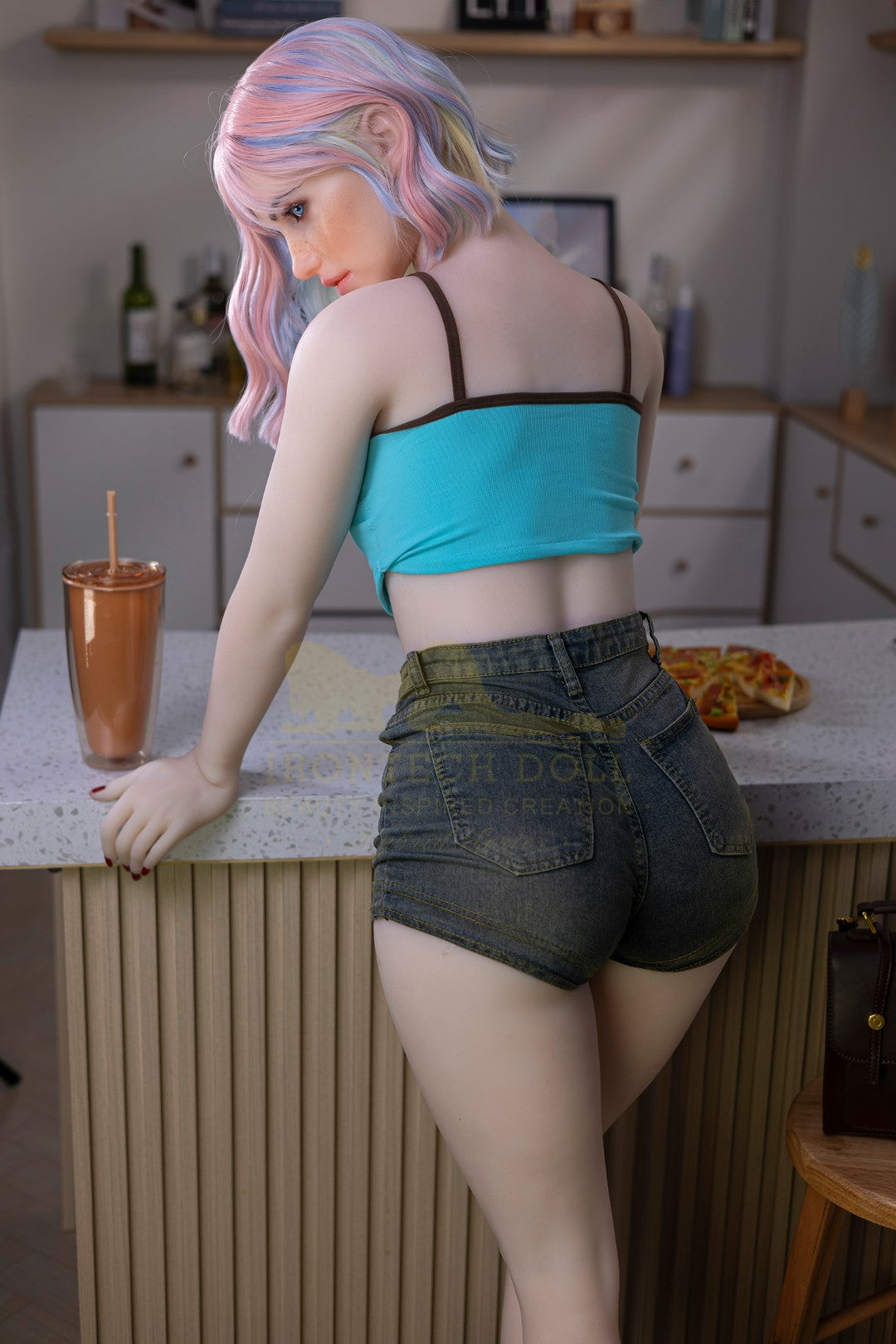 Heidi-sekspop (Irontech Doll 162 cm A-cup S46 TPE+Siliconen)