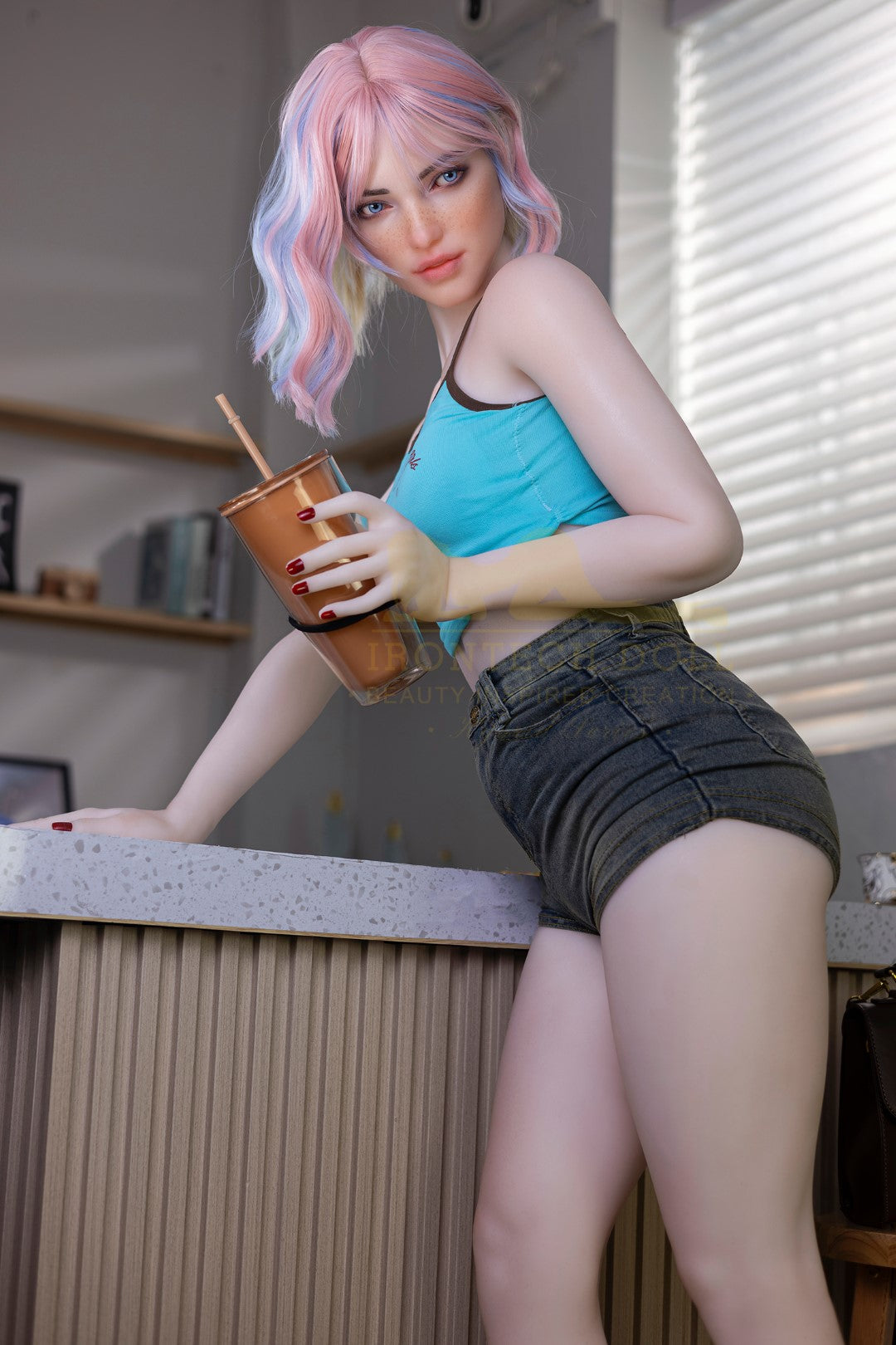 Heidi-sekspop (Irontech Doll 162 cm A-cup S46 TPE+Siliconen)