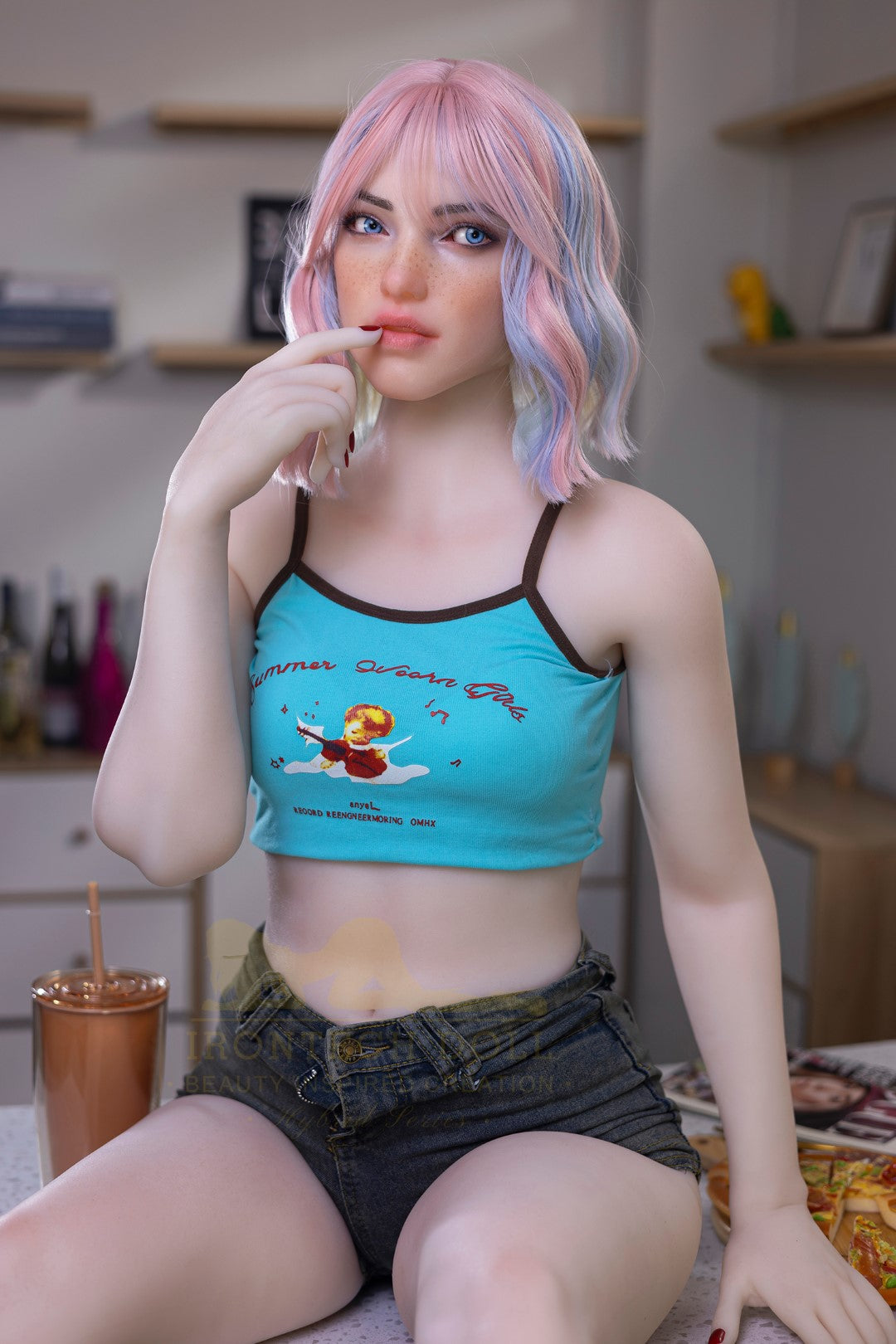 Heidi-sekspop (Irontech Doll 162 cm A-cup S46 TPE+Siliconen)