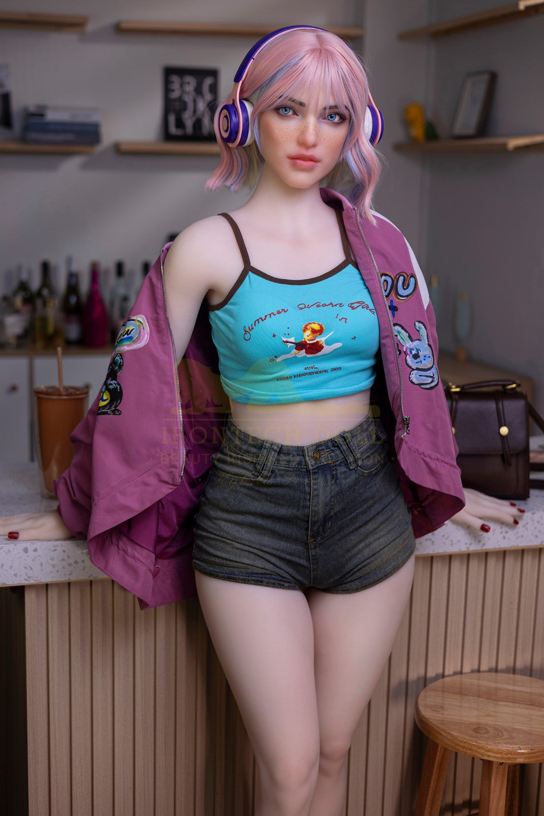 Heidi-sekspop (Irontech Doll 162 cm A-cup S46 TPE+Siliconen)