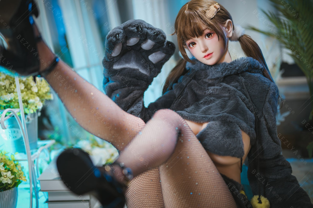 Péonie poupée sexuelle (Bezlya Doll Bonnet F 155 cm 2.0 TPE+Silicone)