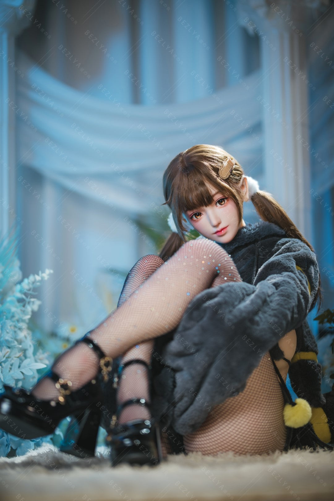 Péonie poupée sexuelle (Bezlya Doll Bonnet F 155 cm 2.0 TPE+Silicone)