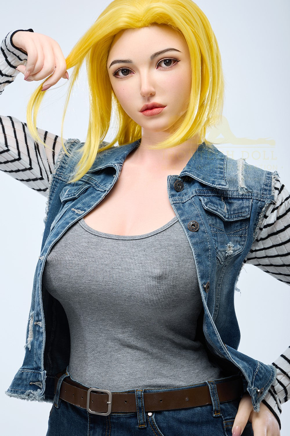 Joline Android 18 poupée sexuelle (Irontech Doll 159 cm (Coupe G S41 Silicone)
