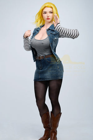 Joline Android 18 Sex Doll (Irontech Doll 159cm G-Cup S41 Silicone)