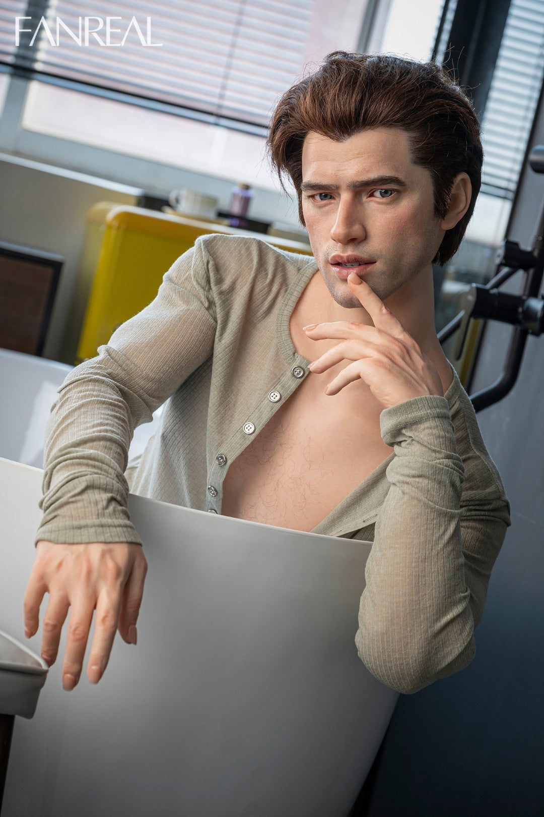 Carter mannelijke sekspop (FanReal Doll 173 cm siliconen)