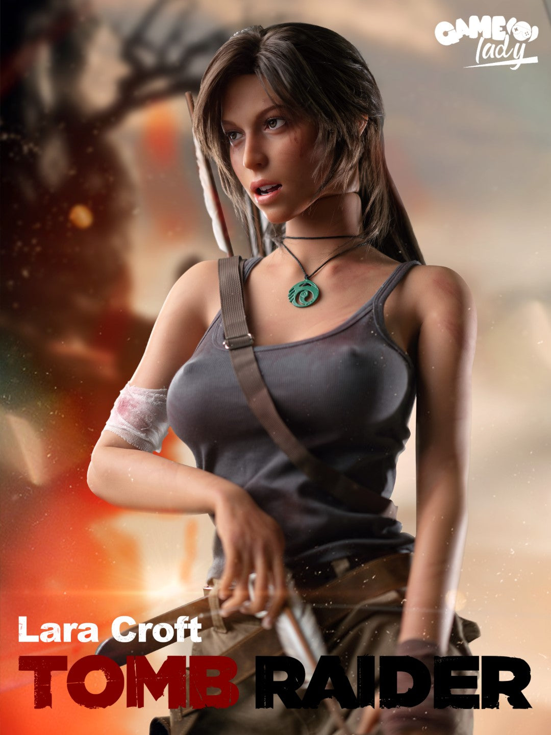 Lara Croft poupée sexuelle (Game Lady 166 cm (E-Cup N°20 Silicone)