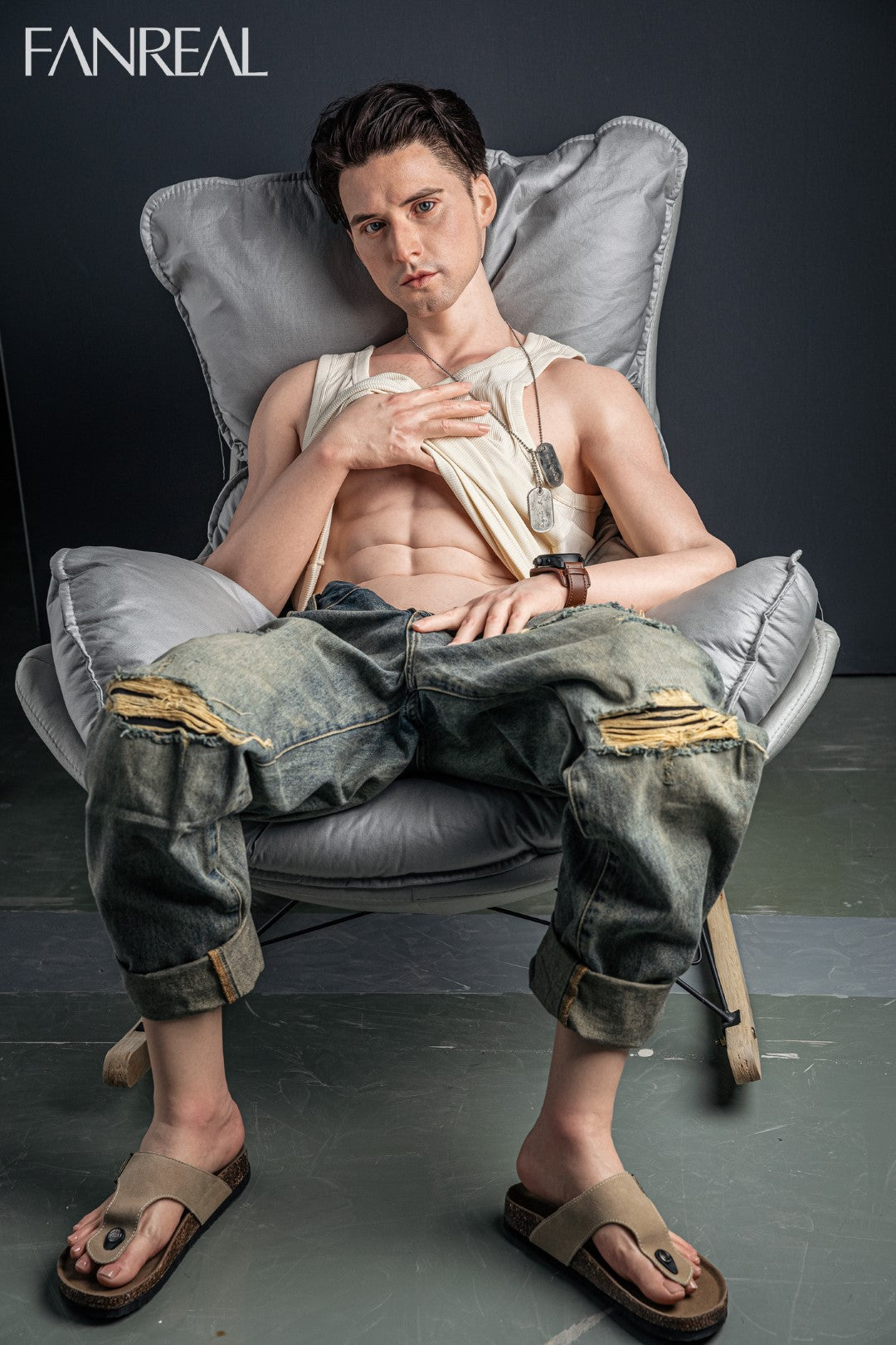 Henri Mâle poupée sexuelle (FanReal Doll 173 cm (Silicone)