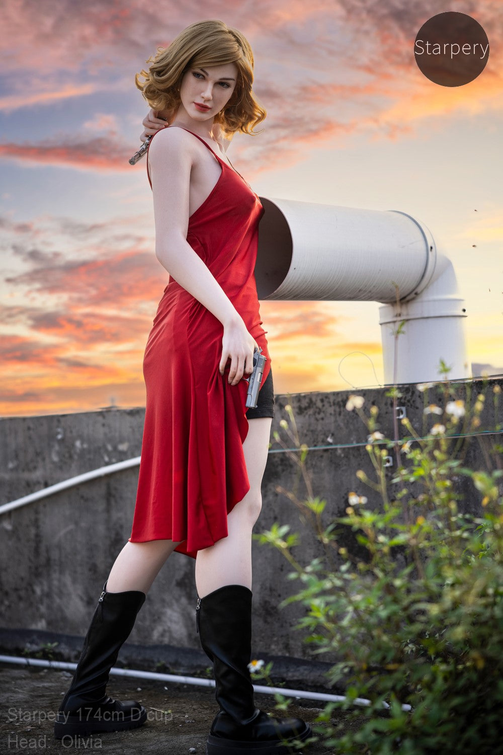 Olivia sekspop (Starpery 174cm D-cup TPE+Siliconen)