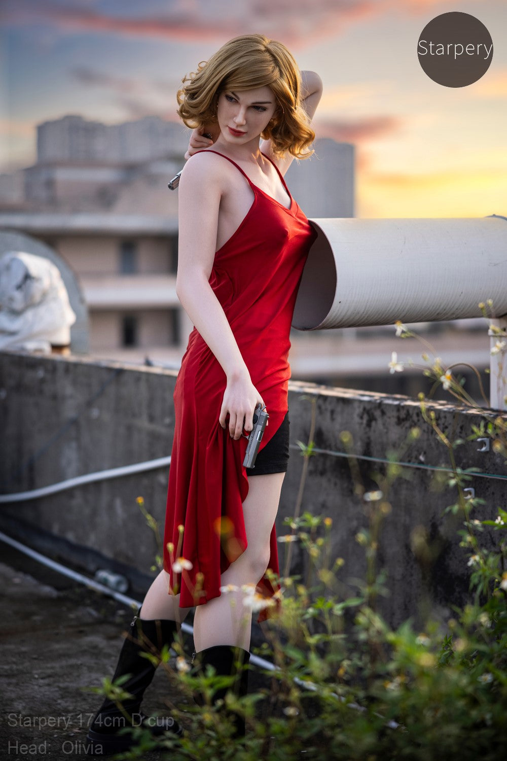 Olivia sekspop (Starpery 174cm D-cup TPE+Siliconen)