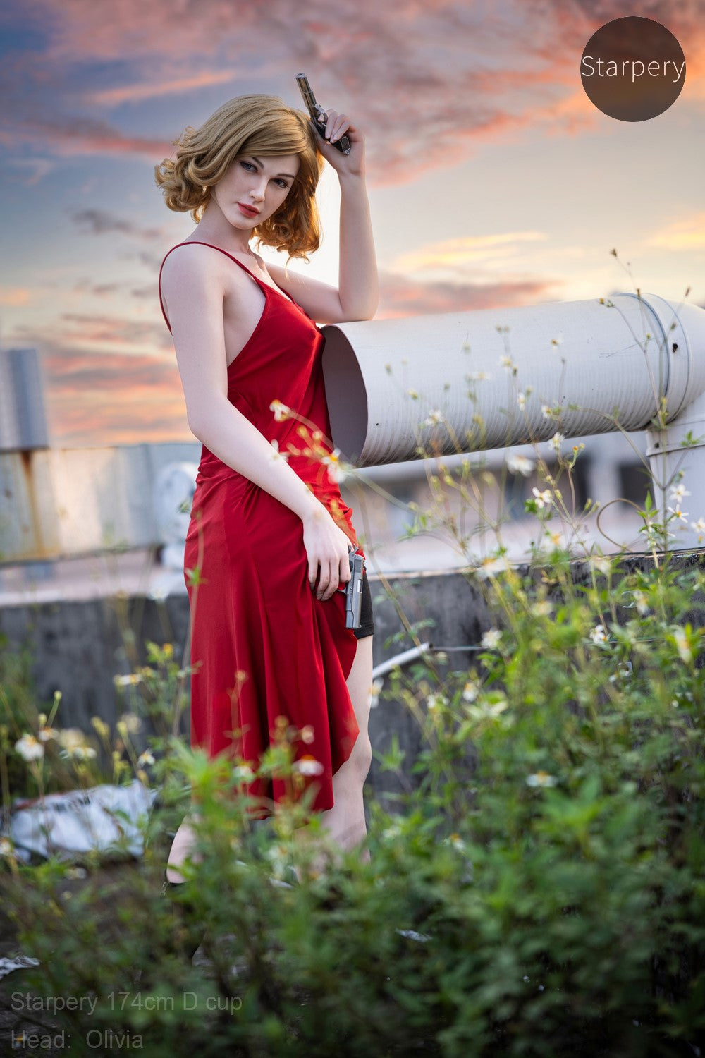 Olivia sekspop (Starpery 174cm D-cup TPE+Siliconen)