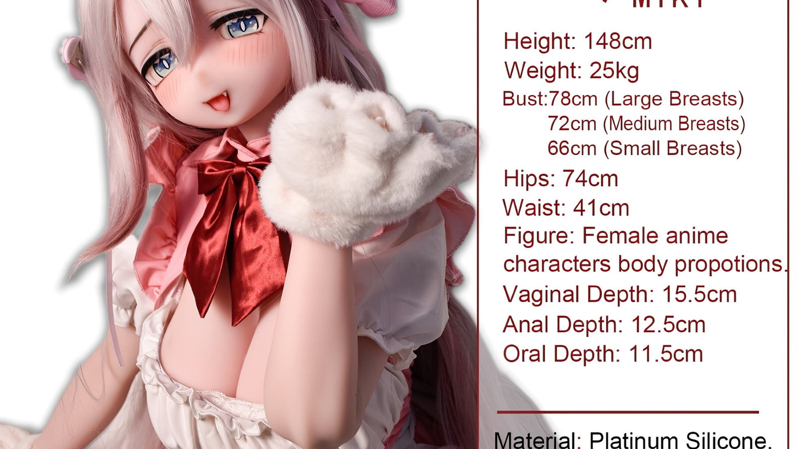 Utagawa Miki sekspop (Elsa Babe 148 cm RAD051 siliconen)