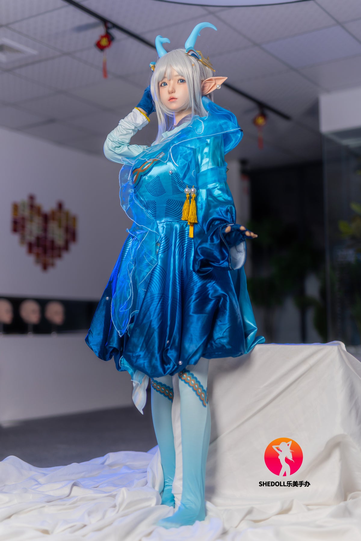 Aileen poupée sexuelle (SHEDOLL Bonnet D 148 cm #SH087 2.0 Silicone)