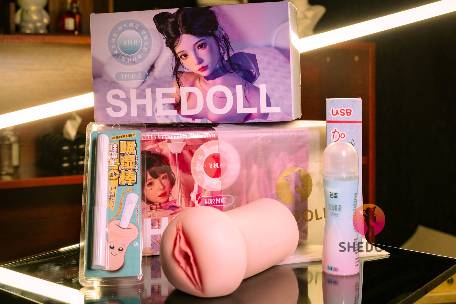 Realistischer Masturbator (SHEDOLL #SH160 Silikon & TPE)