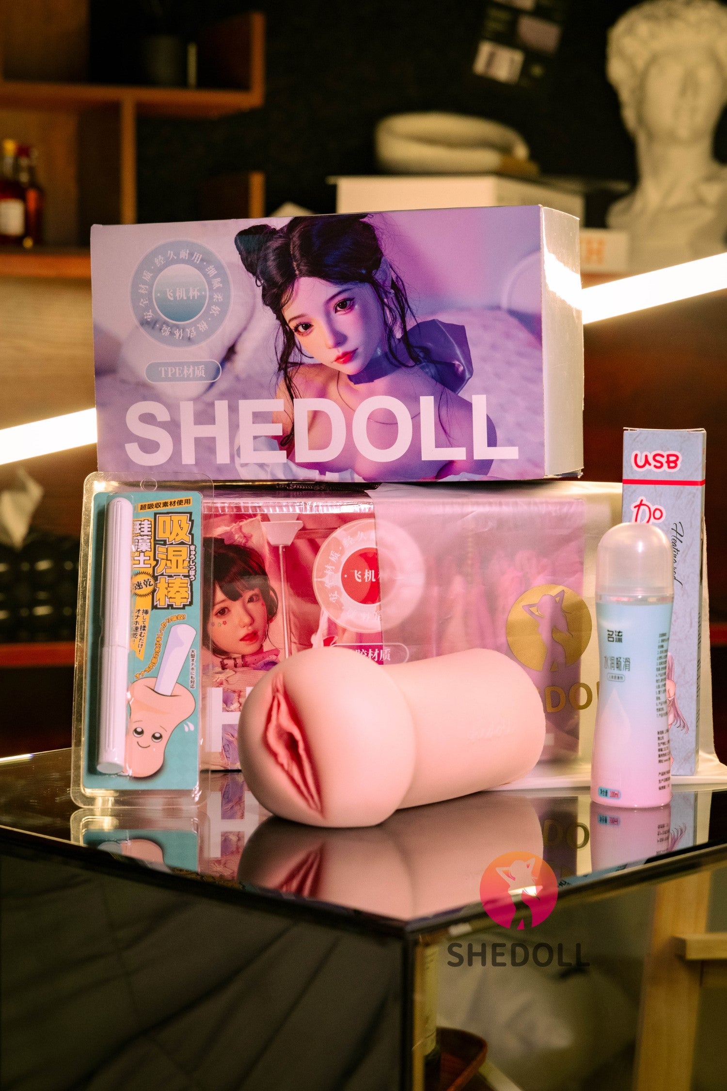 Realistischer Masturbator (SHEDOLL #SH160 Silikon & TPE)