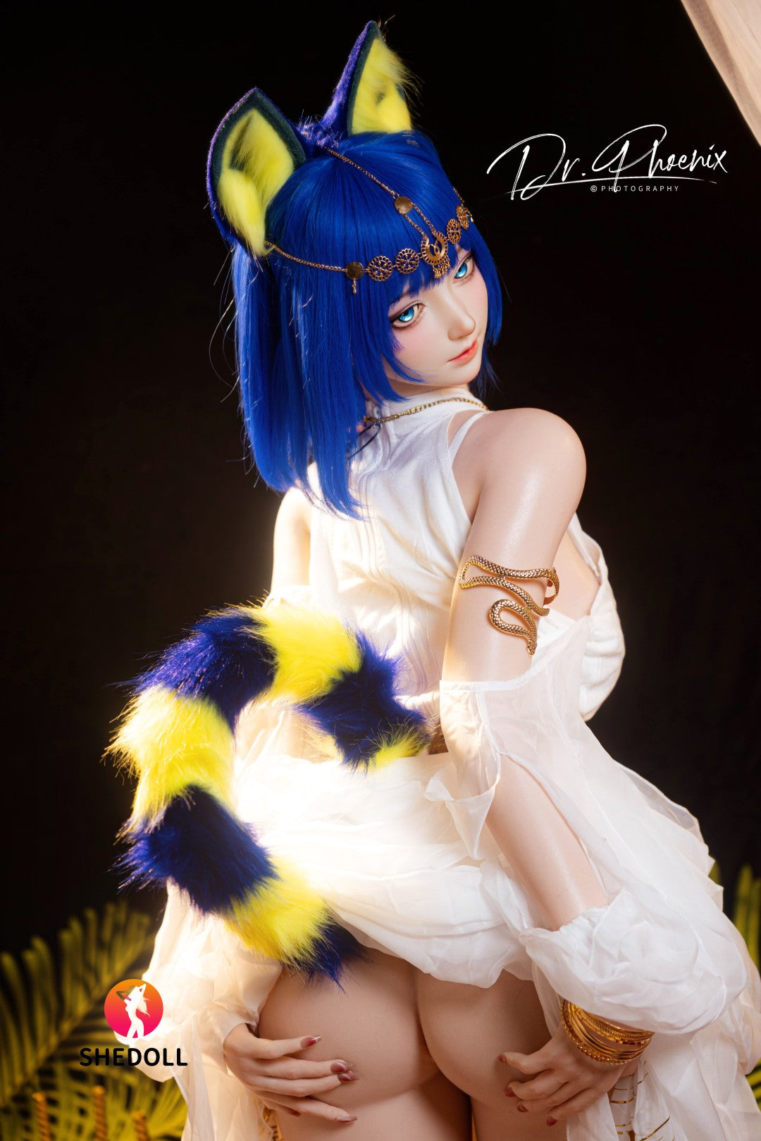 Ankha-sekspop (SHEDOLL 168 cm D-cup #SH192 2.0 siliconen)
