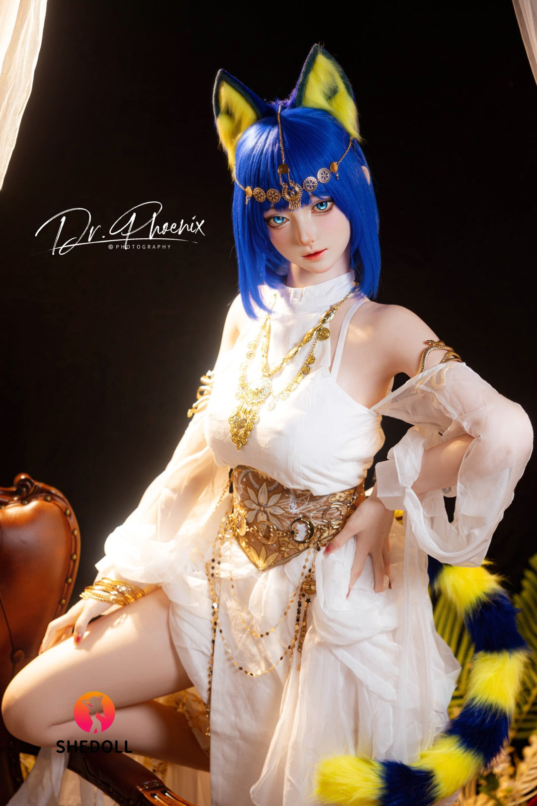 Ankha-sekspop (SHEDOLL 168 cm D-cup #SH192 2.0 siliconen)