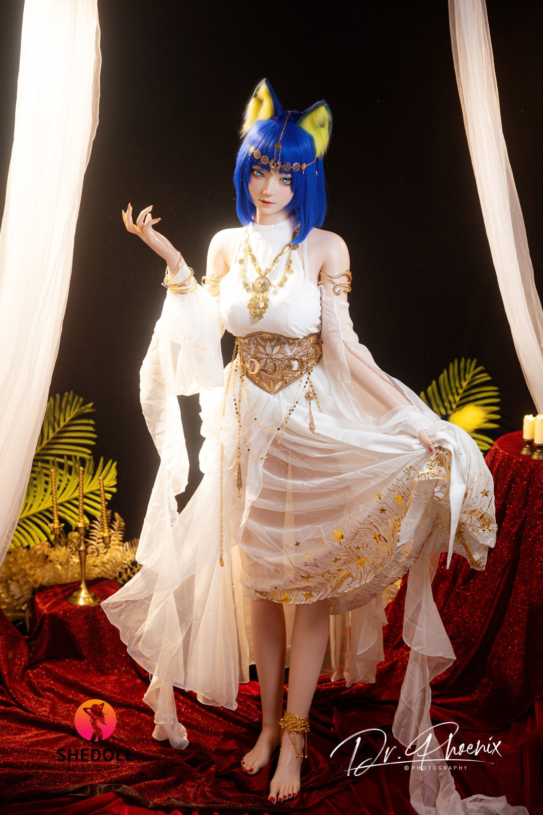 Ankha-sekspop (SHEDOLL 168 cm D-cup #SH192 2.0 siliconen)