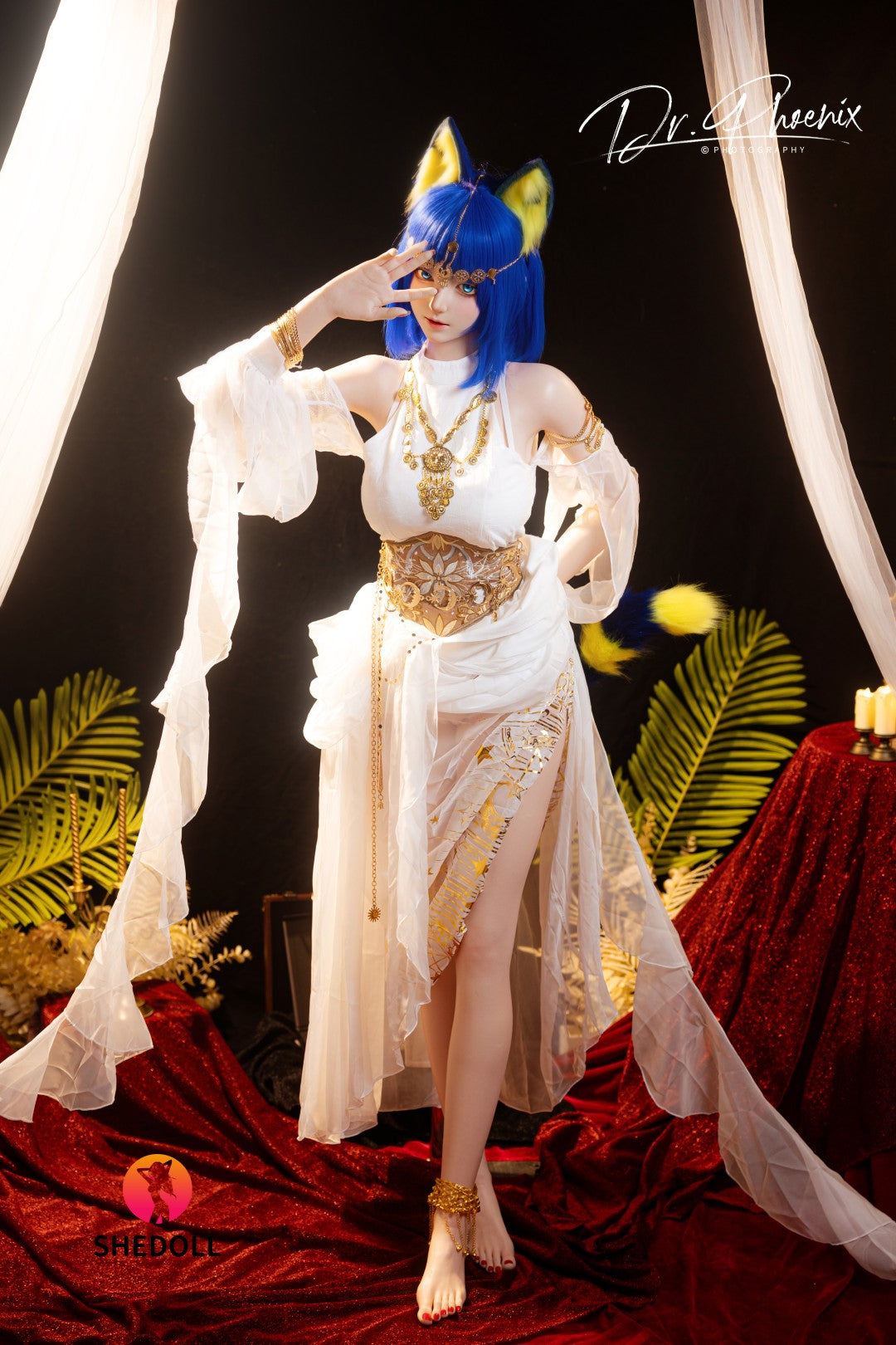 Ankha-sekspop (SHEDOLL 168 cm D-cup #SH192 2.0 siliconen)