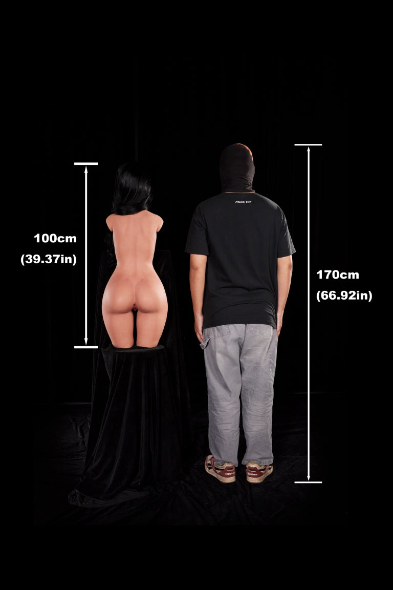 Raven Torso sekspop (Climax Doll ULW 100 cm A-cup siliconen)